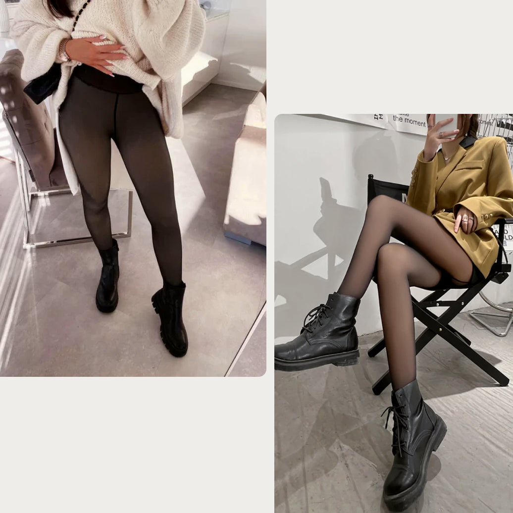 Meia Calça de Lã Translúcida (Tamanho único)