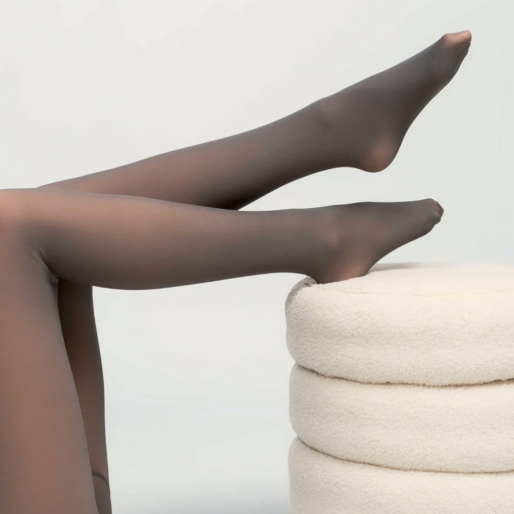 Meia Calça de Lã Translúcida - Pronta Entrega