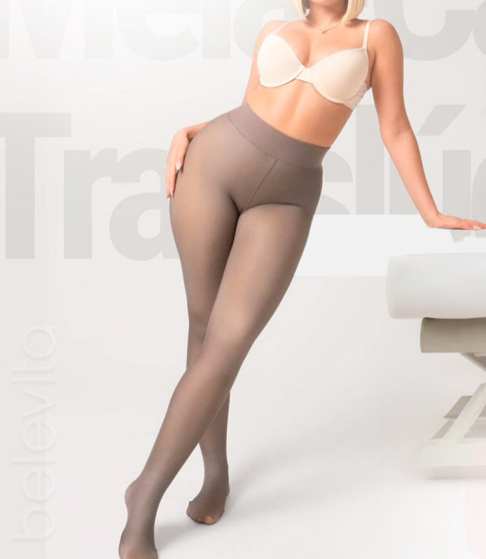 Meia Calça de Lã Translúcida - Pronta Entrega