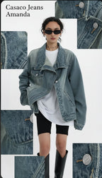 Casaco Jeans Amanda - Pronta Entrega