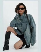Casaco Jeans Amanda - Pronta Entrega