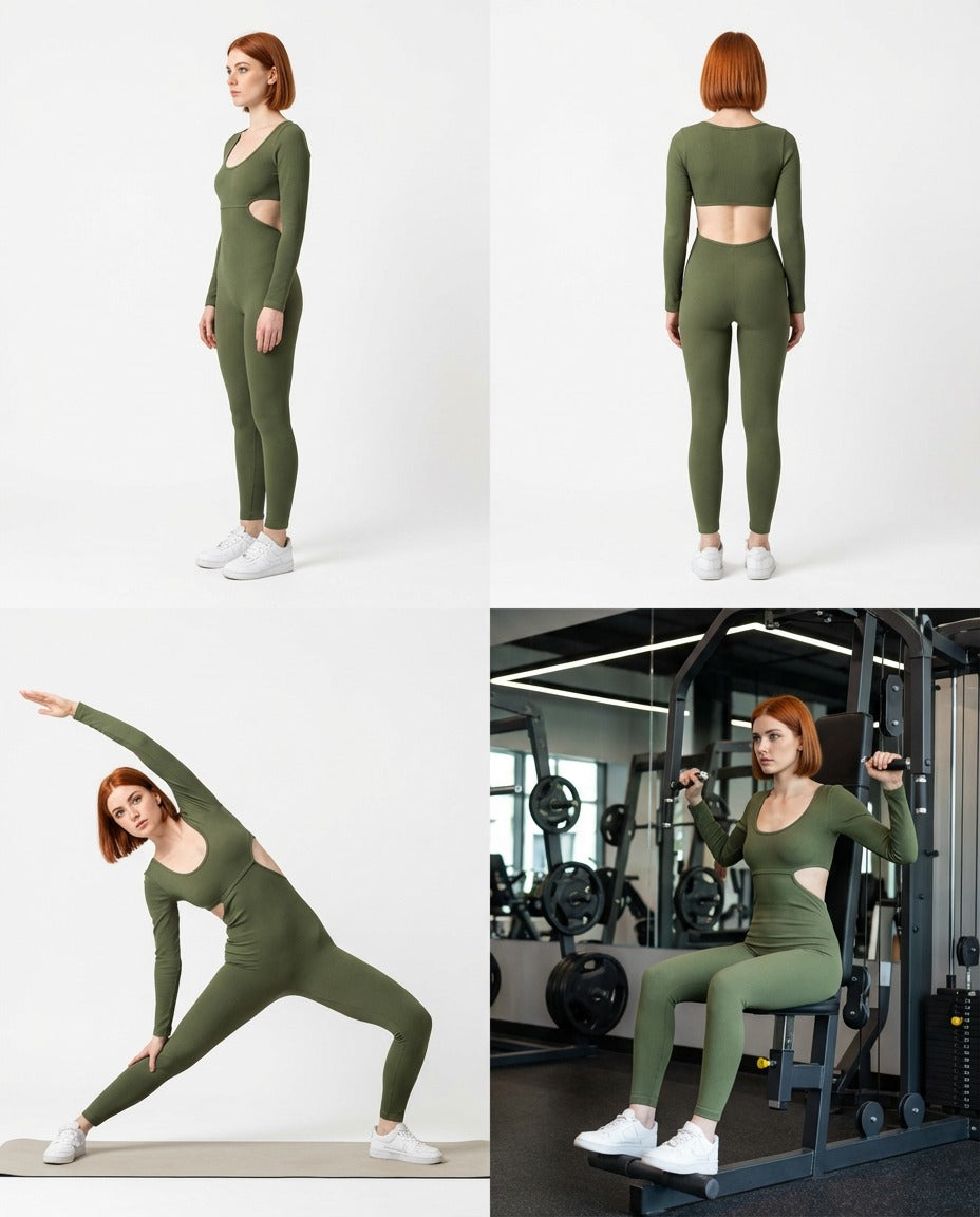 Macacão Fitness Priscila - Pronta Entrega