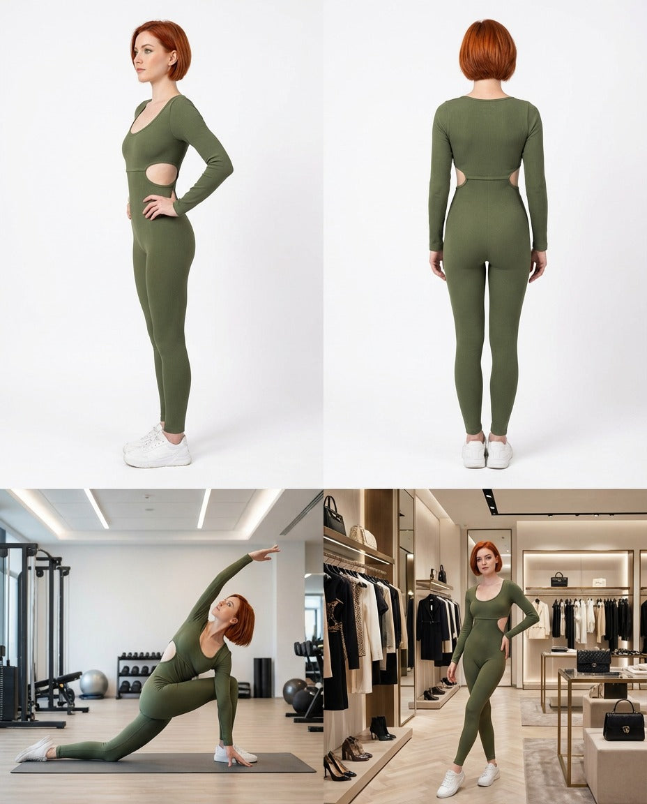 Macacão Fitness Priscila - Pronta Entrega