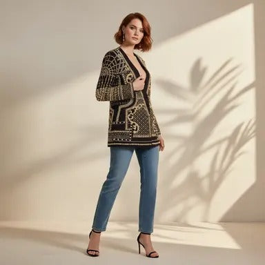 Blazer Bordado Venus - Pronta Entrega