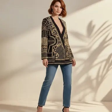 Blazer Bordado Venus - Pronta Entrega