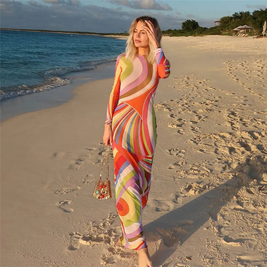 Vestido Sexy de Praia com Estilo