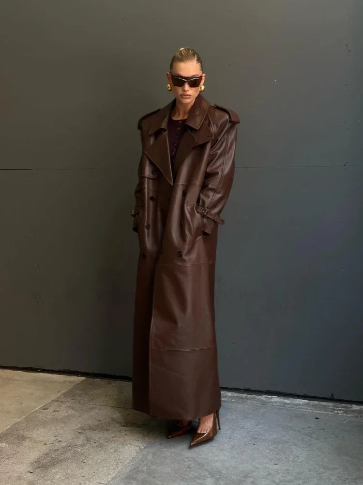 Trench Coat Couro Simone