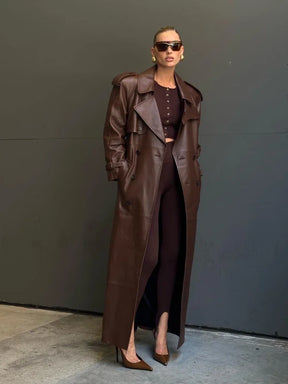 Trench Coat Couro Simone